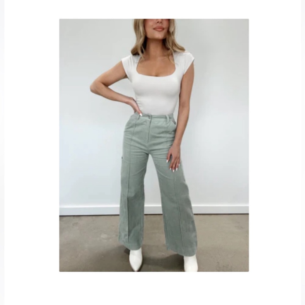 Lane 201 Sage Figure it out Corduroy Pant